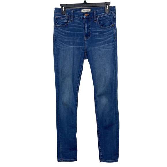 Madewell Roadtripper Jeans Womens Dark Wash Denim Stretch Skinny Size 26‎ - Picture 1 of 10